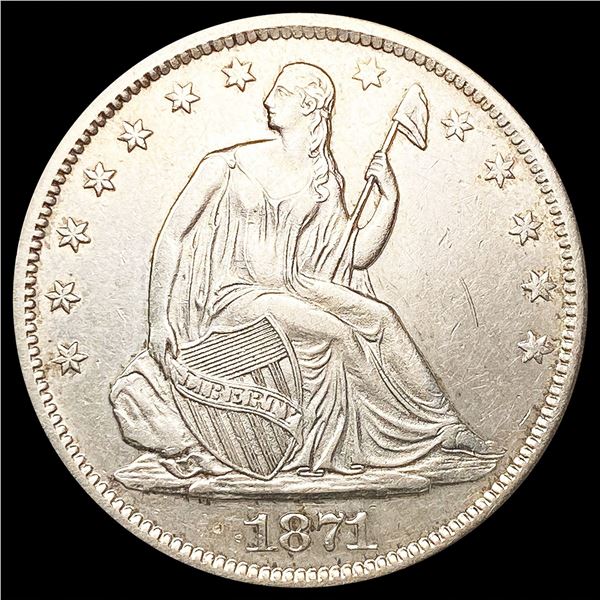 1871-S Seated Liberty Half Dollar UNCIRCULATED