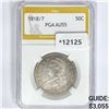 1818/7 Capped Bust Half Dollar PGA AU55