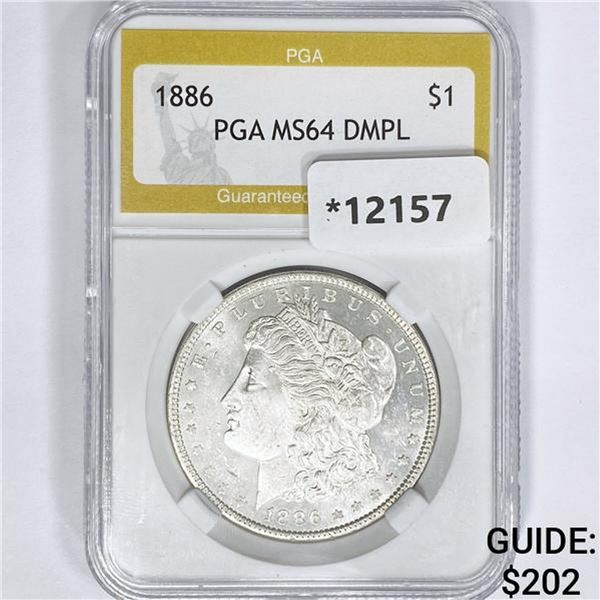 1886 Morgan Silver Dollar PGA MS64 DMPL