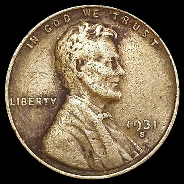 1931-S Wheat Cent NICELY CIRCULATED