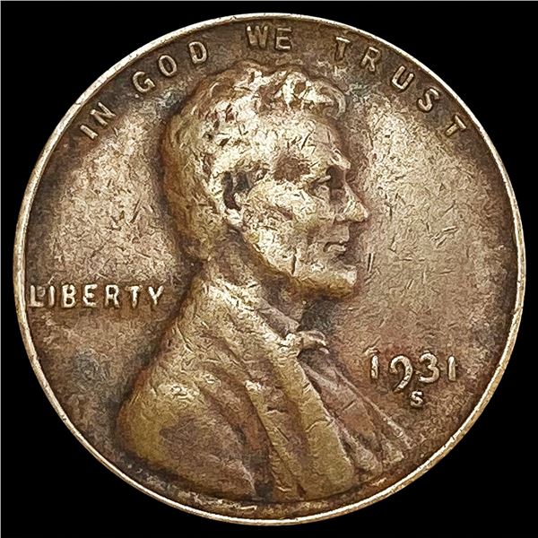 1931-S Wheat Cent LIGHTLY CIRCULATED