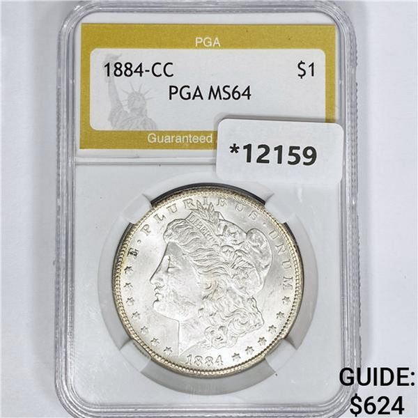 1884-CC Morgan Silver Dollar PGA MS64