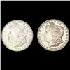 (2) 1878-S Morgan Silver Dollars NEARLY