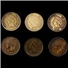 (6) Indian Head Cents ((3) 1862, 1863, 1864, 1865