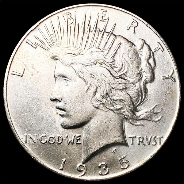 1935 Silver Peace Dollar CLOSELY UNCIRCULATED