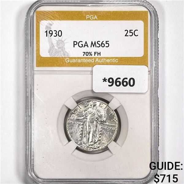 1930 Standing Liberty Quarter PGA MS65 70% FH