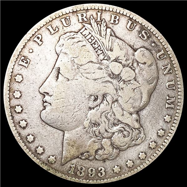 1893-CC Morgan Silver Dollar NICELY CIRCULATED