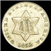 1852 Silver Three Cent LIGHTLY CIRCULATED