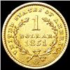 Image 2 : 1851-O Rare Gold Dollar CLOSELY UNCIRCULATED