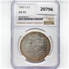1890-S Morgan Silver Dollar NGC AU55