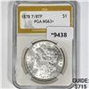 1878 7/8TF Morgan Silver Dollar PGA MS63+