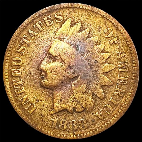 1868 Indian Head Cent NICELY CIRCULATED