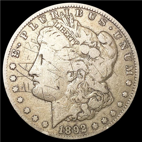 1892-CC Morgan Silver Dollar NICELY CIRCULATED