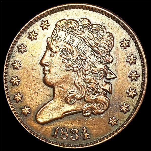 1834 Classic Head Half Cent UNCIRCULATED