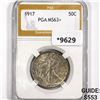 1917 Walking Liberty Half Dollar PGA MS63+