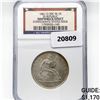 Image 1 : 1861-O Seated Lib. 50C NGC Shipwreck Effect SS