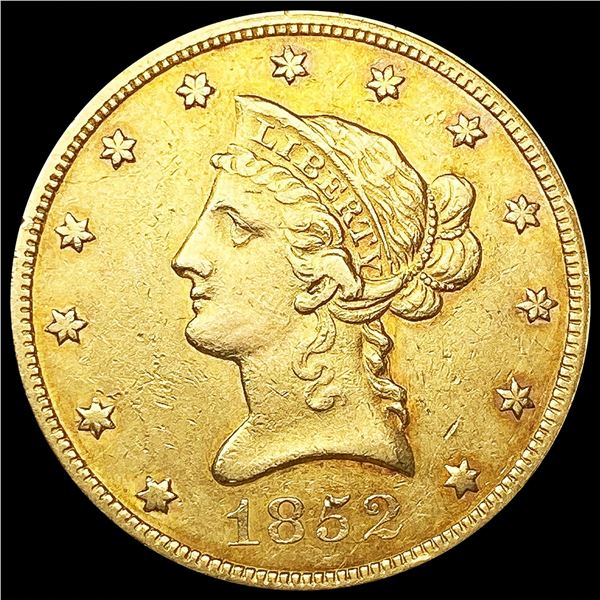 1852 $10 Gold Eagle LIGHTLY CIRCULATED