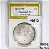 Image 1 : 1878 7TF Rev 78 Morgan Silver Dollar PGA MS65 PL