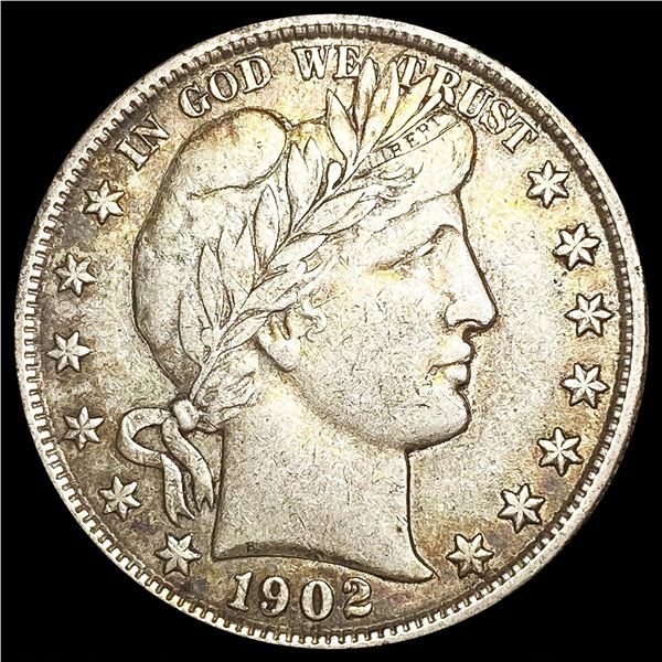 1902 Barber Half Dollar LIGHTLY CIRCULATED