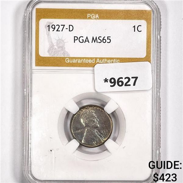 1927-D Wheat Cent PGA MS65