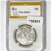 1833 Capped Bust Half Dollar PGA MS63+