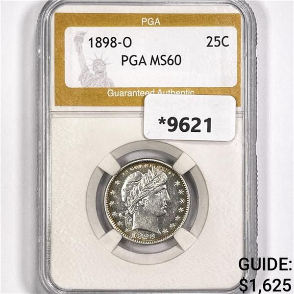 1898-O Barber Quarter PGA MS60