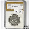 Image 1 : 1907-O Barber Half Dollar PGA MS64
