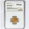 Image 1 : 1917 Wheat Cent NGC MS63 RB