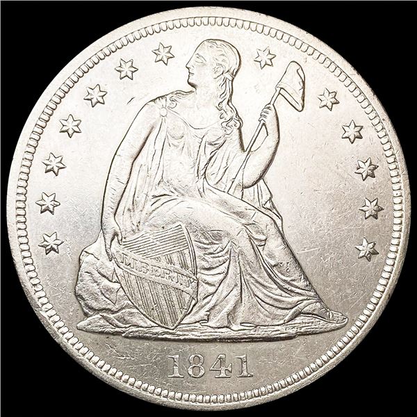 1841 Seated Liberty Dollar CLOSELY UNCIRCULATED