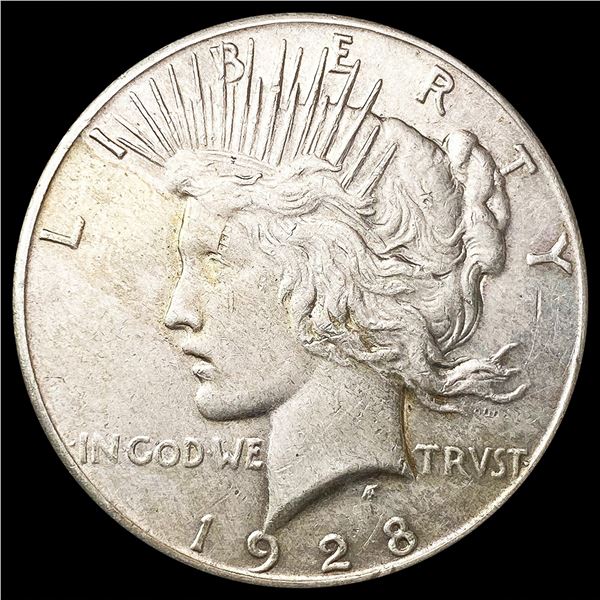 1928 Silver Peace Dollar CLOSELY UNCIRCULATED