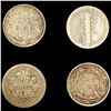 Image 2 : (4) Misc Dimes (1853-O, 1885, 1899, 1921-D) NICEL