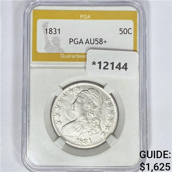 1831 Capped Bust Half Dollar PGA AU58+