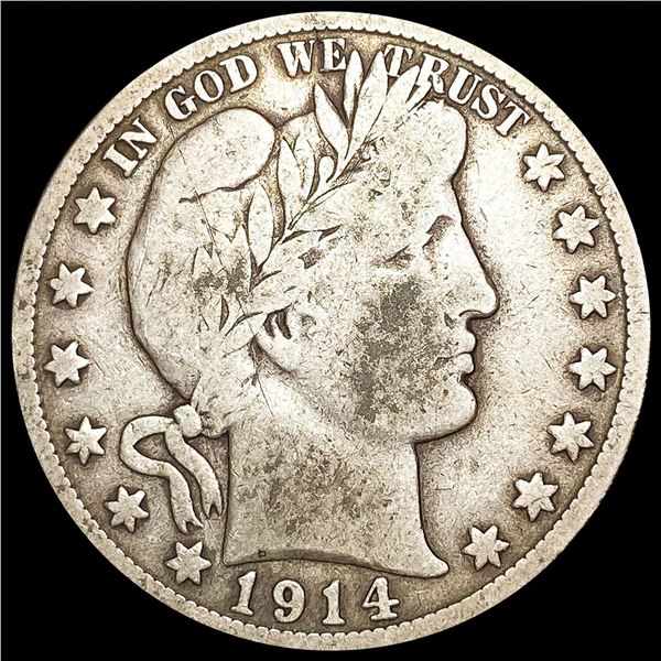 1914-S Barber Half Dollar NICELY CIRCULATED