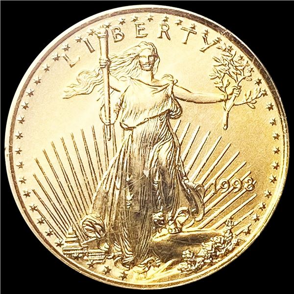 1998 1/10oz Gold $5 Eagle SUPERB GEM BU