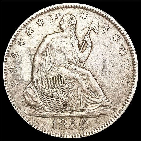 1856 Seated Liberty Half Dollar LIGHTLY