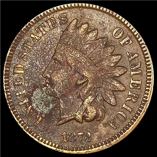 1873 Open 3 Indian Head Cent LIGHTLY CIRCULATED