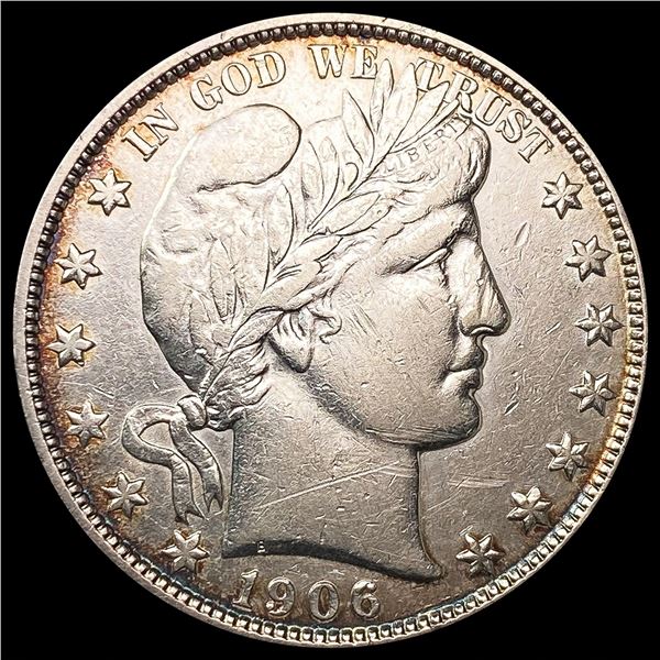 1906-S Barber Half Dollar CLOSELY UNCIRCULATED