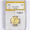 1994 $10 1/4oz American Gold Eagle PGA MS70