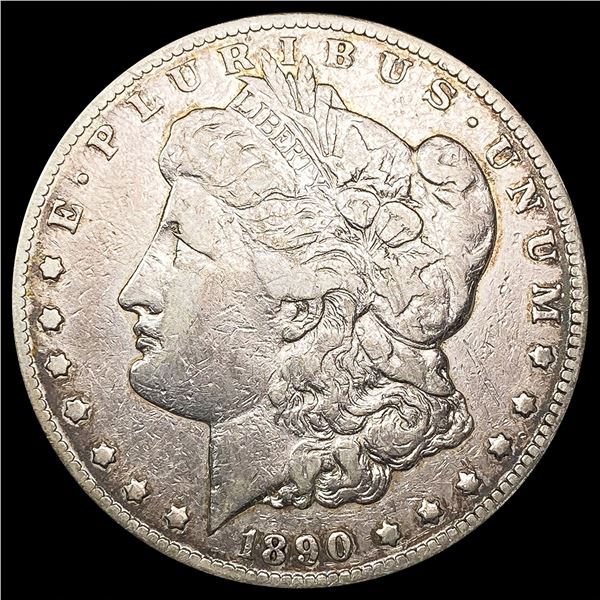 1890-CC Morgan Silver Dollar LIGHTLY CIRCULATED