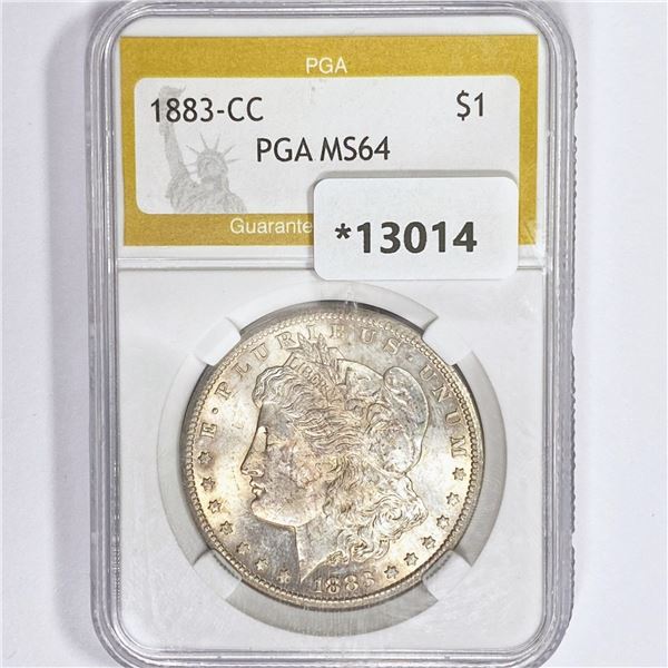 1883-CC Morgan Silver Dollar PGA MS64