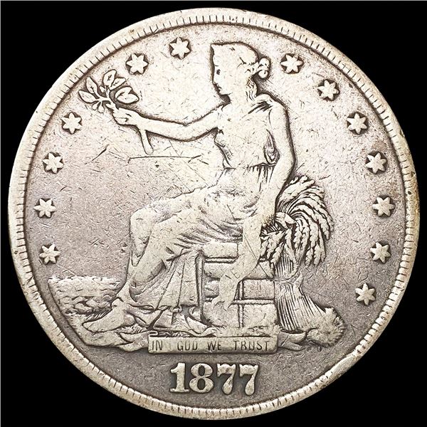 1877 Silver Trade Dollar NICELY CIRCULATED