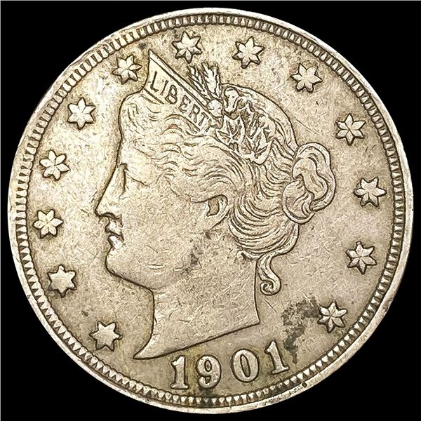 1901 Liberty Victory Nickel NICELY CIRCULATED