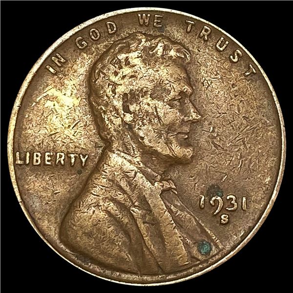 1931-S Wheat Cent LIGHTLY CIRCULATED