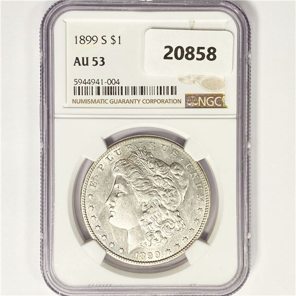 1899-S Morgan Silver Dollar NGC AU53