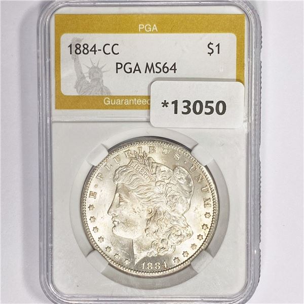 1884-CC Morgan Silver Dollar PGA MS64