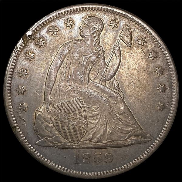 1859-O Seated Liberty Dollar CLOSELY UNCIRCULATED