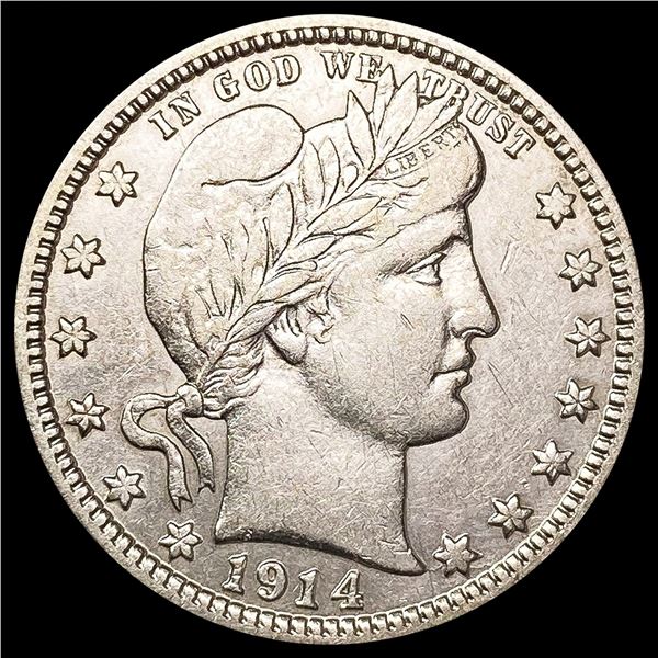 1914-D Barber Quarter ABOUT UNCIRCULATED