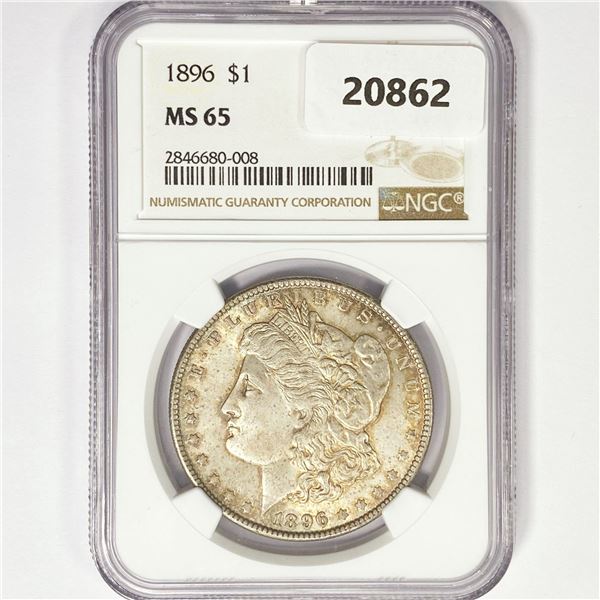 1896 Morgan Silver Dollar NGC MS65