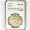 Image 1 : 1896 Morgan Silver Dollar NGC MS65
