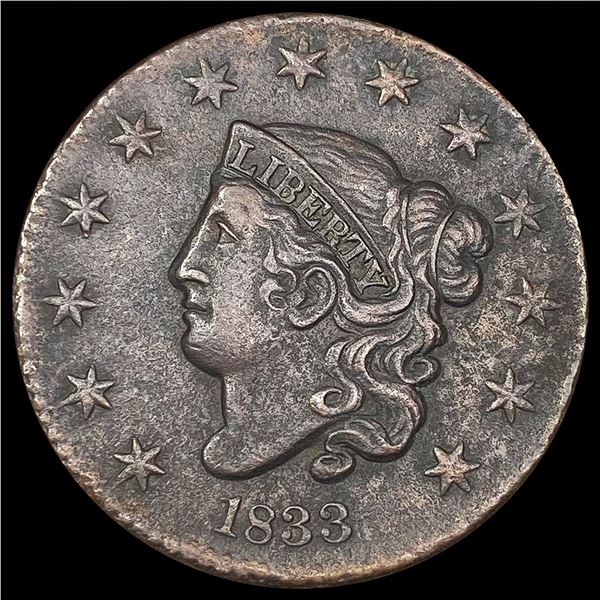 1833 Large Cent LIGHTLY CIRCULATED